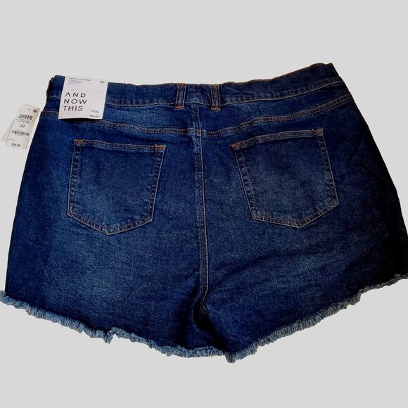 And Now This Denim Shorts NWT Size 22 - Picture 2 of 10